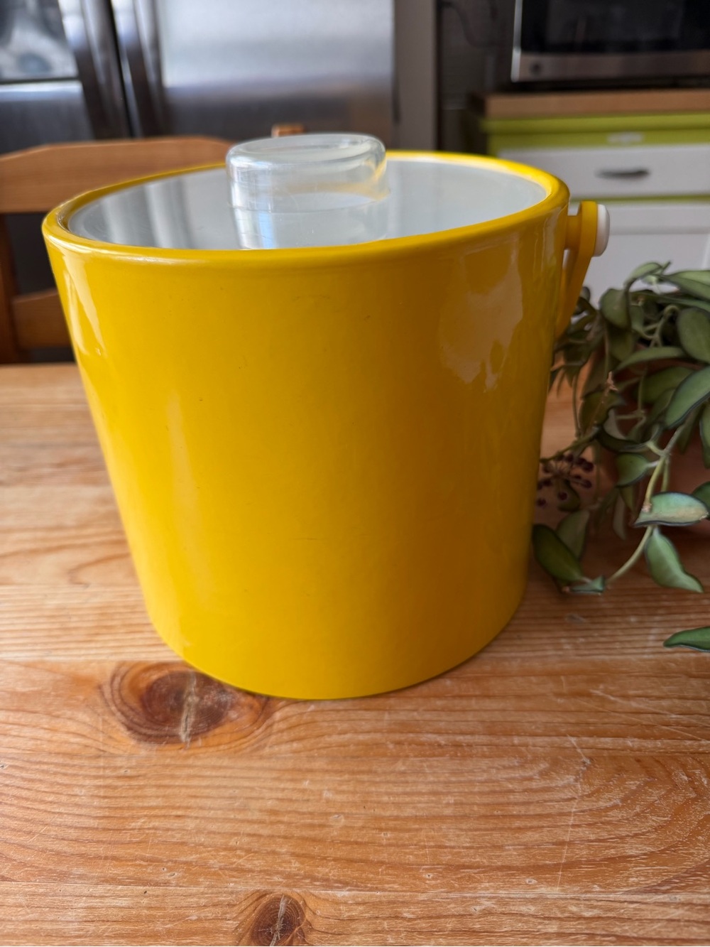 Vintage Shelton-Ware Yellow Ice Bucket